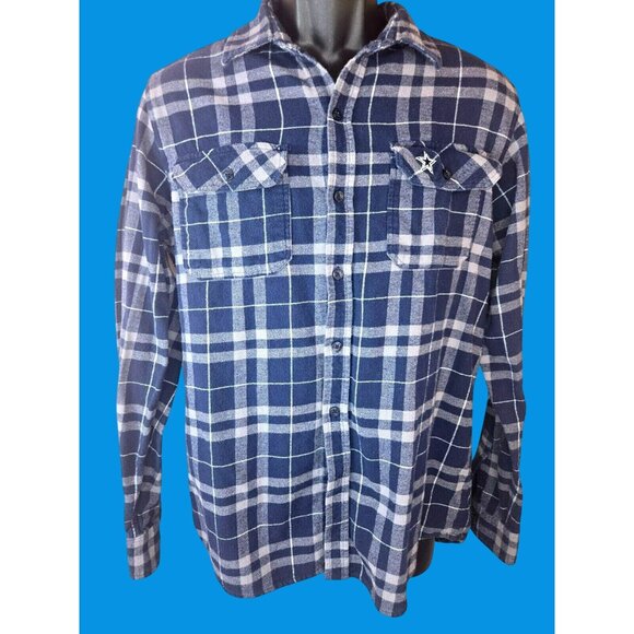 Dallas Cowboys Antigua Men's Flannel Shirt Medium - Picture 2 of 8